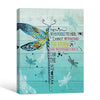 I Am The Storm Dragonfly Canvas Print, Inspirational Empowerment Teal Rustic Wall Art For Women