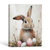Bunny Dandelion Easter Egg Canvas Print