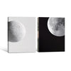 Set of 2 Black and White Moon Canvas Wall Art Minimalist Lunar Phase Planet Framed Wall Decor Living Room Bedroom