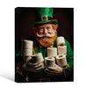 St Patrick's Day Leprechaun Bathroom Canvas Print