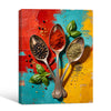 Colorful Herb & Spice Spoon Kitchen Wall Decor Canvas Print