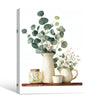 Watercolor Eucalyptus Ceramic Vase Botanical Framed Wall Art Print