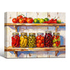 Canning Pickle Jars Rustic Kitchen Canvas Wall Art
