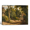 Vintage Country Sheep Farm Landscape Framed Wall Art Print