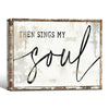 Then Sings My Soul Framed Wall Art Rustic Farmhouse Christian Hymn Print
