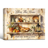Bless This Home Farmhouse Canvas Wall Art