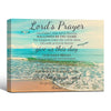 Lord's Prayer Framed Wall Art Beach Ocean Seaside Christian Scripture Print