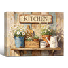 Peace Hope Faith Love Daisy Farmhouse Kitchen Canvas Wall Art