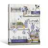 Rustic Lavender Butterfly Farmhouse Bathroom Multi‑Quote Framed Wall Art