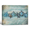 Christian Sea Turtle Quote Canvas Wall Art | God Says You Are