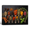 Herb & Spice Spoons Kitchen Canvas Wall Art