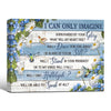 I Can Only Imagine Framed Wall Art Hummingbird Floral Christian Hymn Print