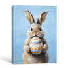 Bunny with Easter Egg Canvas Wall Print