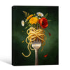 Whimsical Spaghetti Wildflower Still Life Framed Wall Art Print