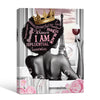 I Am Influential Black Queen Canvas Wall Art, Afro Woman Crown Wine Paris Eiffel Tower Print, Pink Floral Motivational Glam Bathroom Bedroom Wall Decor