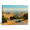Vintage Convertible Car Road Trip Canvas Wall Art