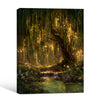 Mystical Enchanted Forest Willow Tree Canvas Wall Art Fairy Nature Home Decor