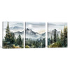 Misty Mountain Forest 3-Piece Wall Art