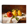Classic Apple Pear Still Life Fruit Wall Decor Canvas Print