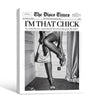 I'm That Chick Newspaper Wall Art, Retro Disco Times Poster, Black White Fashion Canvas Print, Trendy Girl Room Wall Decor