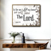 Joshua 24:15 Framed Wall Art As For Me And My House Neutral Botanical Scripture Print