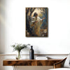 Inspirational Jesus Prayer Canvas Wall Art, Jesus With Open Uplifted Hands Garden Vintage Oil‑Style Religious Poster