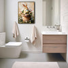Bunny in Terracotta Pot Wildflowers Easter Egg Canvas Wall Art