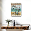Jesus Is The Anchor Of My Soul Framed Wall Art Nautical Christian Bible Verse Print