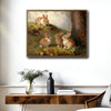 Woodland Forest Baby Rabbits Canvas Wall Art