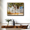 Rustic Orange Tree Watercolor Canvas Wall Art