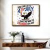 You Look Like The 4th Of July Bald Eagle Canvas Wall Art, Funny Patriotic Eagle Fireworks Canvas Print, Retro Distressed Independence Day Farmhouse Decor