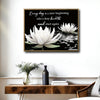 Every Day Is A New Beginning Framed Wall Art White Lotus Motivational Zen Print