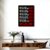 Inspirational Destiny Character Quote Framed Canvas Wall Art, Motivational Typography Wall Decor for Home & Workspace