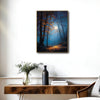 Night Autumn Forest Full Moon Canvas Wall Art Mystical Landscape Home Decor