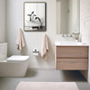 Novelty Penguin Bath Wall Canvas, Monochrome Penguins Splashing In Bathtub Artwork, Fun Powder Room Home Decor