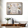 Positive Saying Wall Print, Life Moments Quote White Poppy Butterfly Canvas for Living Room Bedroom Decor