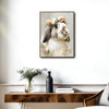 Lop Ear Rabbit Floral Crown Portrait Canvas Wall Art