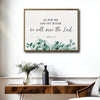 Joshua 24:15 Framed Christian Wall Art As For Me And My House Eucalyptus Scripture Print