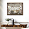 Rustic Motivational Wall Decor, White Daisies Mason Jars With Positive Quotes “Every Day Is A Gift” Butterfly Weathered Wood Canvas Art, Horizontal Country Farmhouse Floral Artwork