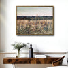 Vintage Wildflower Meadow Landscape Framed Wall Art Print