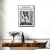 I'm That Chick Newspaper Wall Art, Retro Disco Times Poster, Black White Fashion Canvas Print, Trendy Girl Room Wall Decor