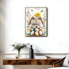 Lop Ear Rabbit Sunflower Pastel Easter Eggs Butterfly Floral Canvas Wall Art