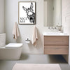 Funny Donkey Nice Ass Canvas Wall Art Humorous Farmhouse Bathroom Decor