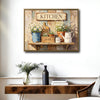 Peace Hope Faith Love Daisy Farmhouse Kitchen Canvas Wall Art