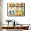 Rustic Mason Jar Kitchen Wall Art