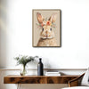 Floral Crown Rabbit Canvas Print