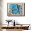 God Closes A Door He Opens A Window Sea Turtle Canvas, Nautical Faith Wall Decor