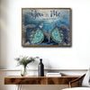 You & Me We Got This Sea Turtle Canvas, Nautical Ocean Couple Wall Decor