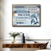 Life Is Short So Live It Motivational Quote Canvas Wall Art, Dolphin Coastal Wooden Plank Inspirational Print, Horizontal Farmhouse Beach House Positive Home Decor