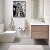 Funny Lion On Toilet Reading Newspaper Canvas Wall Art Cool Bathroom Decor